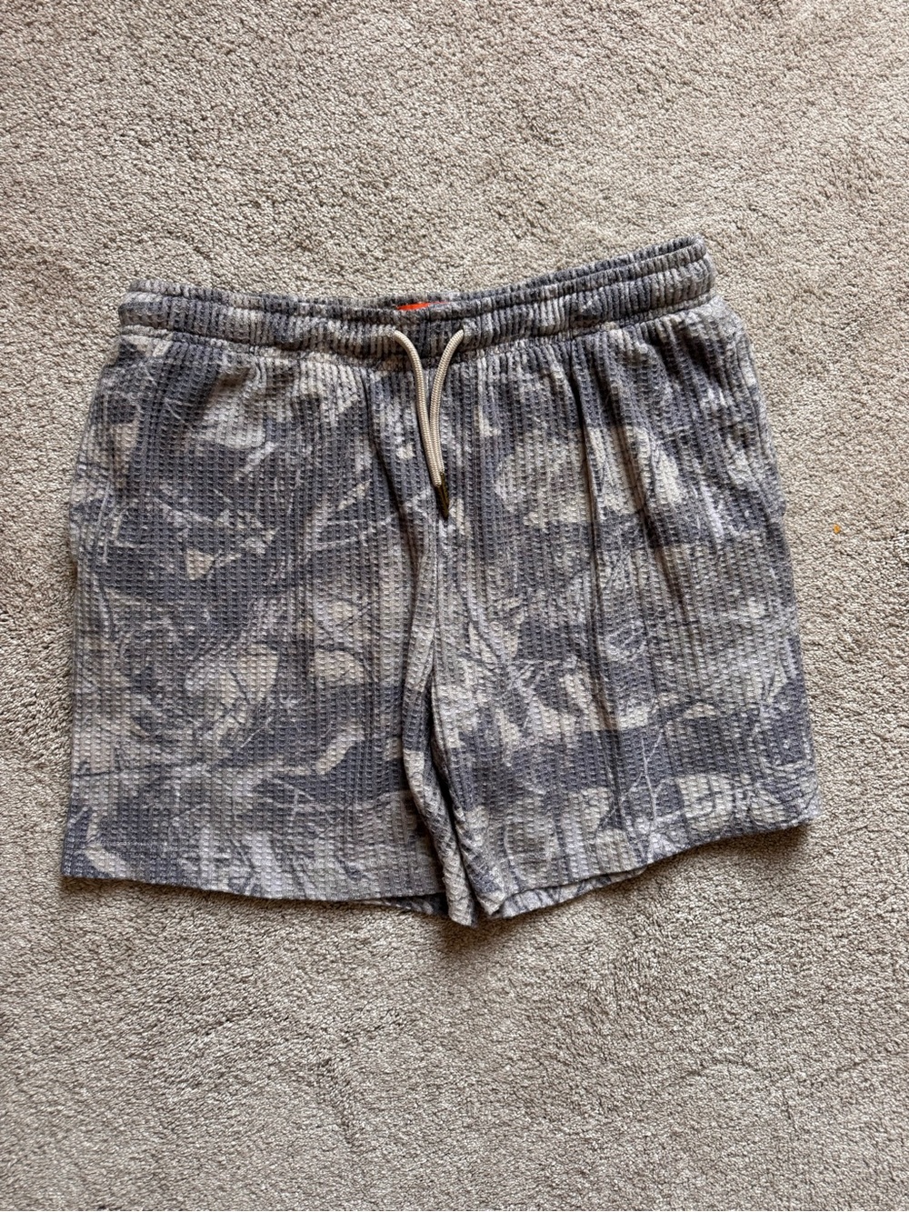 Negative Space camo waffle men’s lounge shorts L